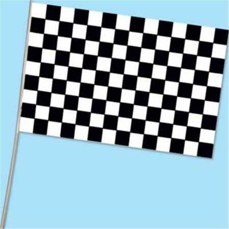 GOLDENGIFTS Checkered Flag - Plastic, 144PK GO48392